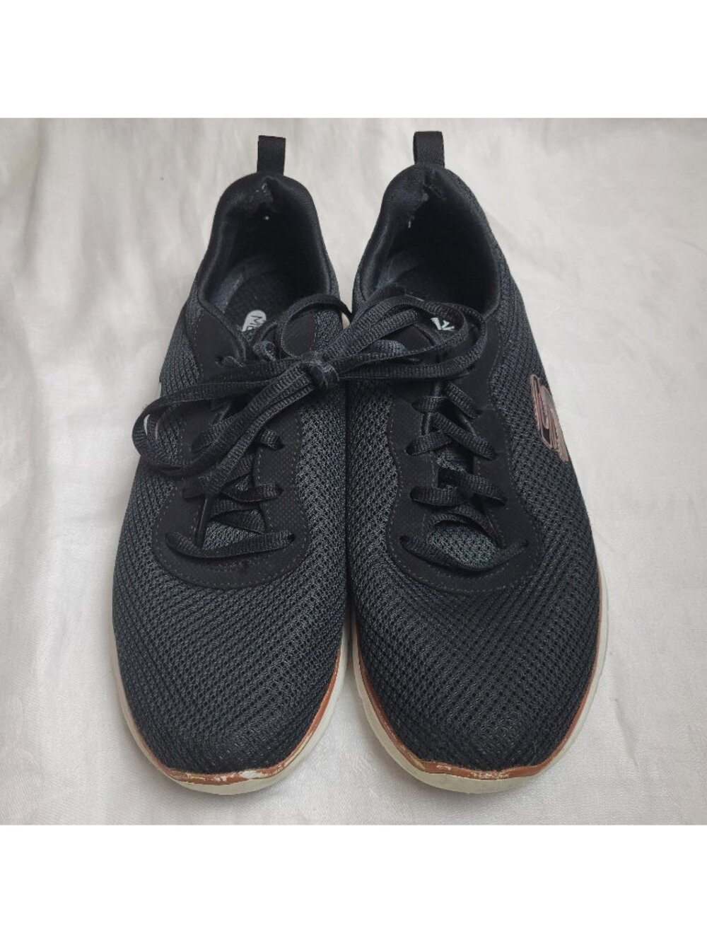 Skechers Flex-lite Air Cooled Memory Foam Black Sneakers Womens sz 7 149303